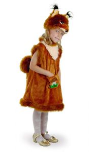 Карнавальный костюм белки - купить костюм белочки на девочку - магазин Серый Волк