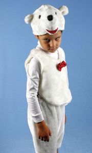 Детский костюм медведя - Белый Медведь