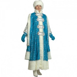 Костюм Снегурочка Боярыня взрослая - купить костюм Снегурочки - магазин Серый Волк