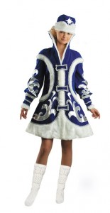 Костюм Снегурочка Дерзкая взрослый, купить костюм Снегурочки купеческая аниматорам - магазин Серый Волк