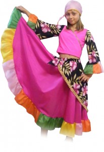 Костюм Цыганка детский - атлас ― Серый Волк ру