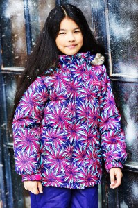 Итальянские астры, комплект зимней одежды для девочки