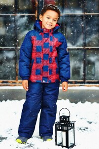 Шотландская клетка, комплект зимней одежды